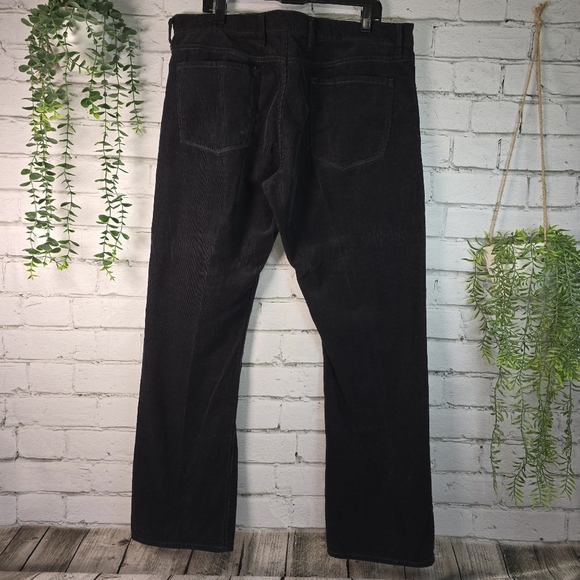 VINTAGE GAP JEAN CO CORDUROY PANTS BLACK MENS CLASSIC 38 X 32 EUC - Picture 6 of 6